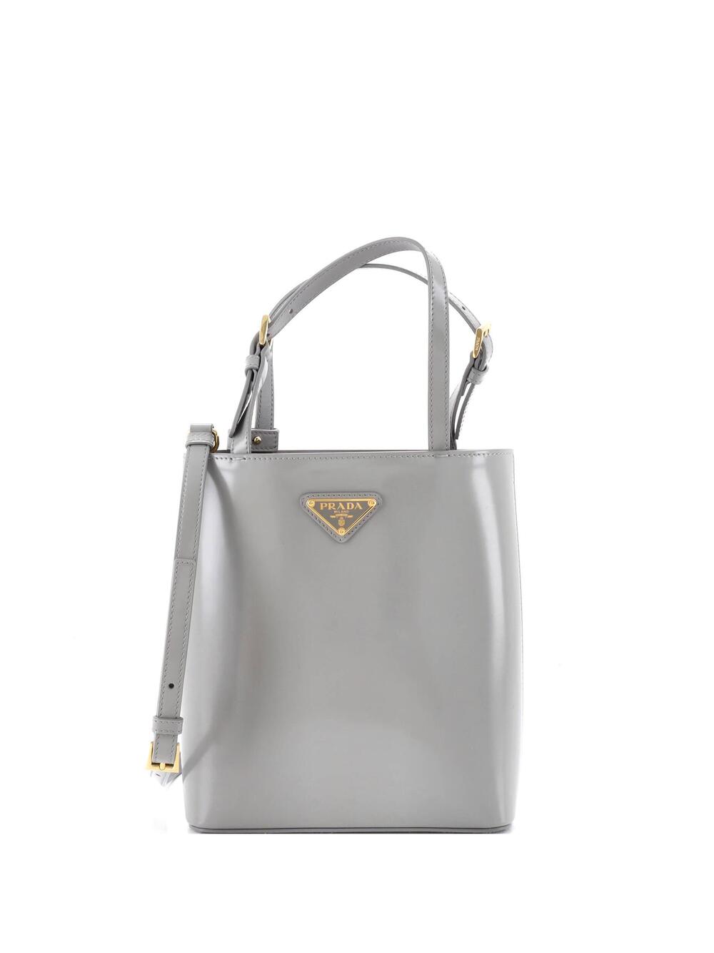 Prada Logo Convertible Tote Brushed #241606P19B